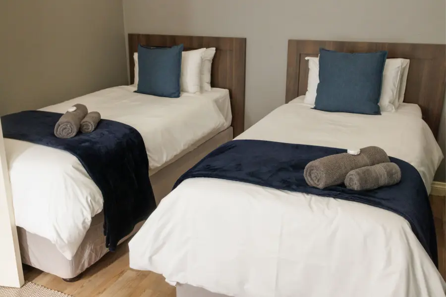 The twin bedroom at Goedehoop 2